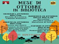 MESE DI OTTOBRE IN BIBLIOTECA